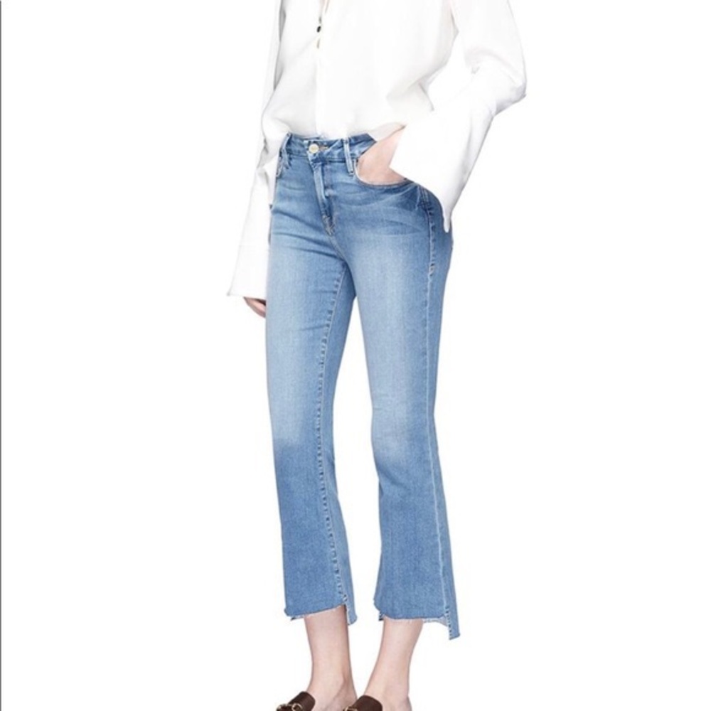 Frame Le Crop Mini Boot Flare Light Wash